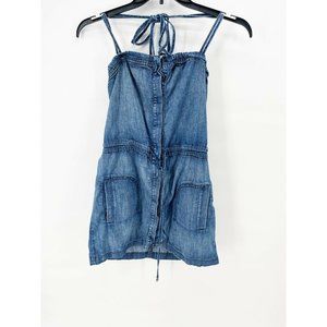 Juicy Couture Blue Jean Romper One Piece Small